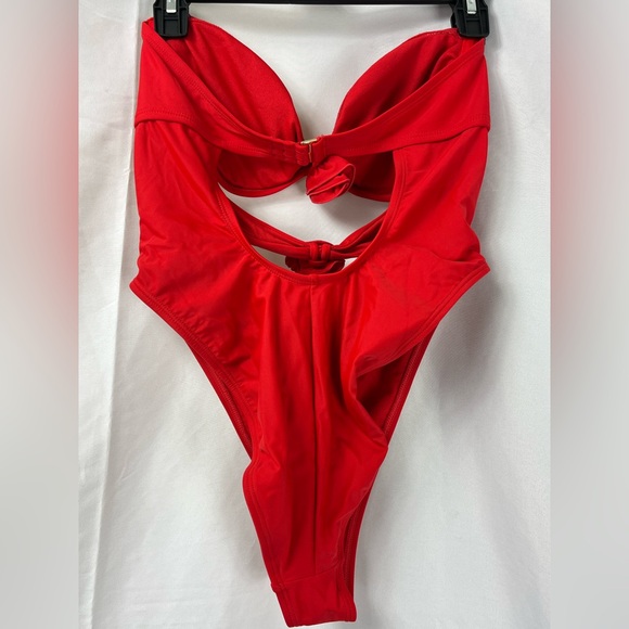 Wild Fable Red Cutout One Piece Swimsuit - Picture 14 of 15